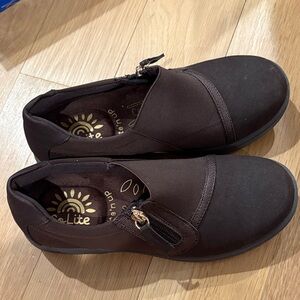 Women’s Dreamy Brown Multi-texture Slip-On Flat Comfort Shoes size 5